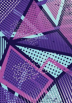 Modern abstract geometric pattern design for sublimation jersey vector