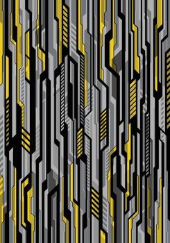 Abstract pattern of futuristic technology circuit board vector