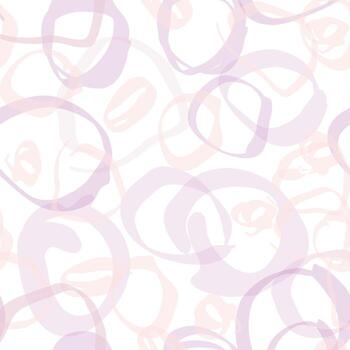 Seamless texture. Pattern with bubble cirlce shape lines. Stylish gentle hand drawing white background vector