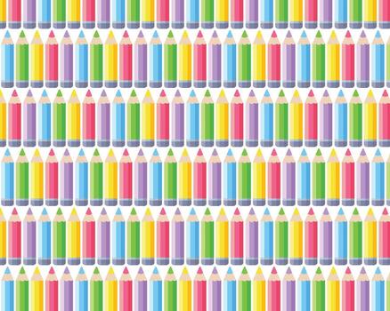 sin costura modelo de multicolor Lápices ilustración vector