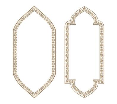 Printable frame border text boxes set hand drawn festive invitation card template vector