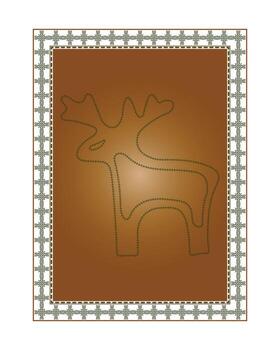 Printable frame event invitation card border text boxes christmas element concept hand drawn template vector