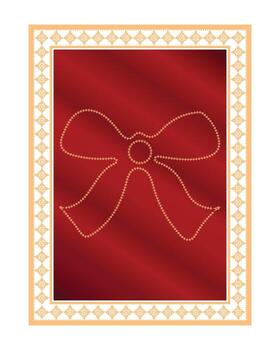 Decorative Christmas text box frame border design hand drawn festive layout template vector