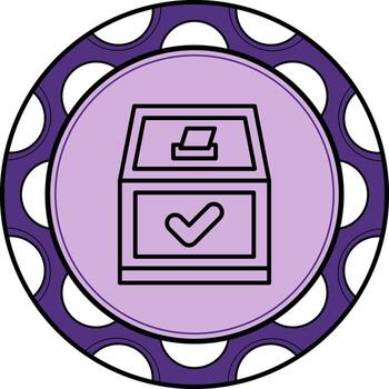 Yes Vote Custom UI Art Layout vector