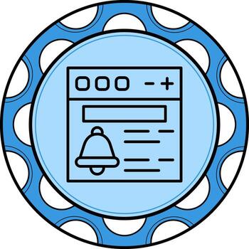 notificación personalizado plano diseño forma vector