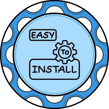 fácil instalación único digital diseño objeto vector