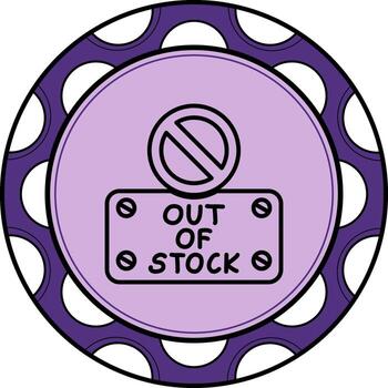 Out Of Stock Minimal Branding Feature vector