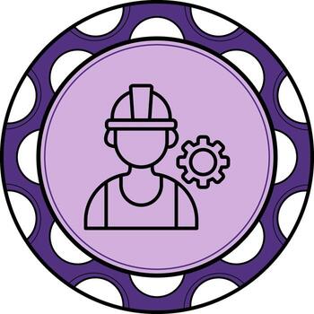 Engineer Stylish UI Element vector