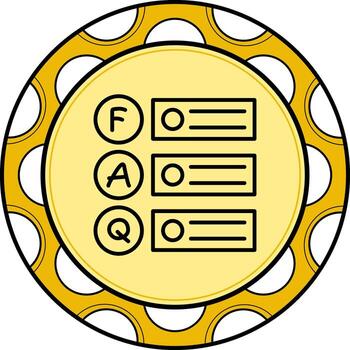 Frequently Asked Question Elegant Flat Design Layout vector