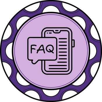 Smartphone Faq High Quality Flat Object vector