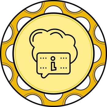 nube informática mínimo plano forma vector