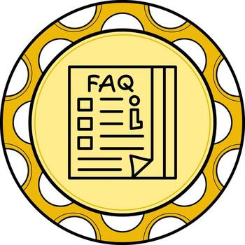 Faq Documents Innovative Modern Design Form vector