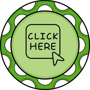 hacer clic aquí alto calidad diseño elemento vector