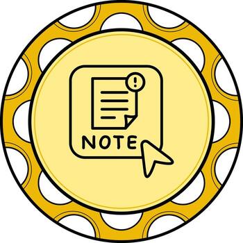 Note Unique Digital Design Object vector