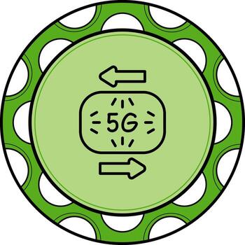 5g dinámica ui diseño objeto vector