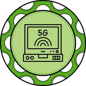 ordenador portátil dinámica moderno diseño elemento vector