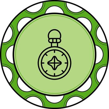 Brújula personalizado ui Arte diseño vector