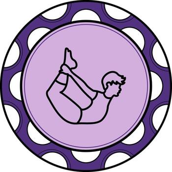 Bow Pose Dynamic Web Art Feature vector