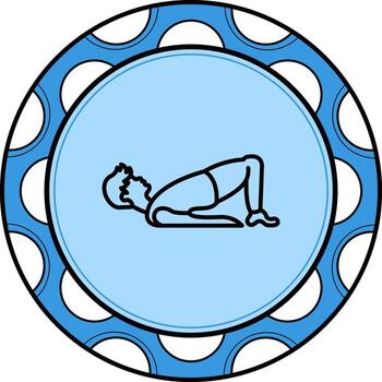 Bridge Pose Innovative Branding Graphic Feature vector