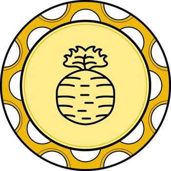 Celery Root Balanced Creative Element vector