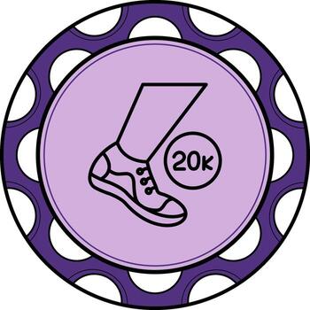 Pedometer Minimal Branding Feature vector