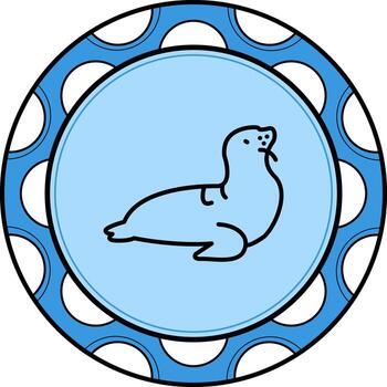 Seal Sophisticated Creative Graphic Feature vector