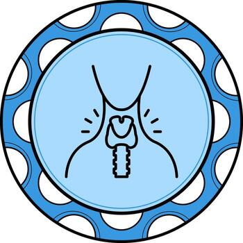 Thyroid Professional Web Graphic Element vector
