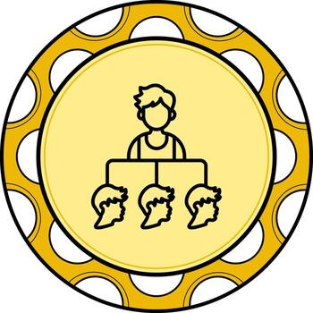 tarea delegación elegante plano diseño elemento vector