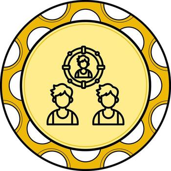 objetivo dinámica ui diseño objeto vector