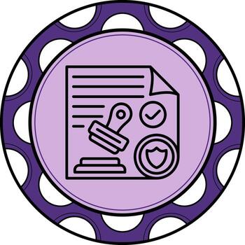 Approval Document Minimal Creative Art Object vector