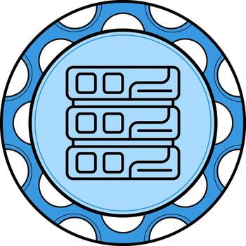 Database Stylish Creative Art Feature vector