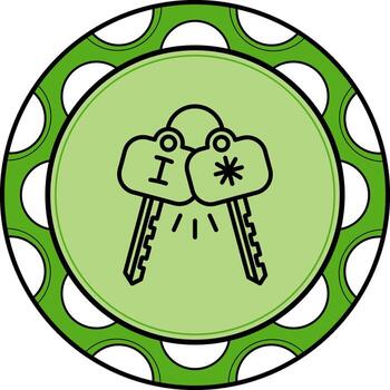 Surrogate Key Sophisticated Creative Graphic Feature vector