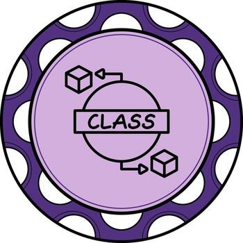 Data Class Bold Minimal Design vector