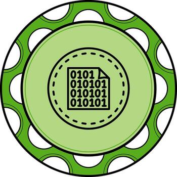 binario código elegante digital diseño objeto vector