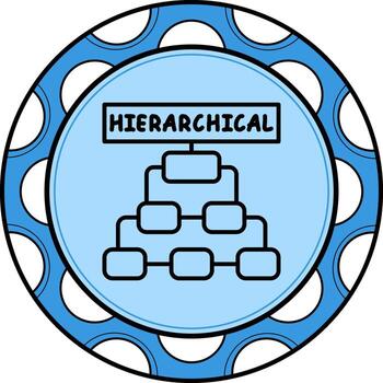 jerárquico equilibrado web gráfico característica vector