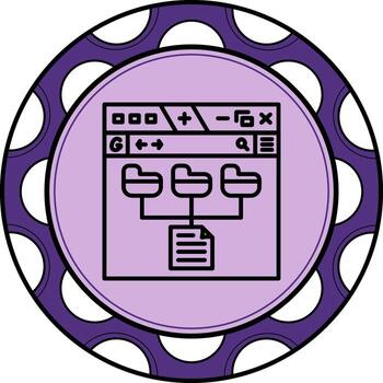 Data Modeling Stylish Flat Graphic Symbol vector