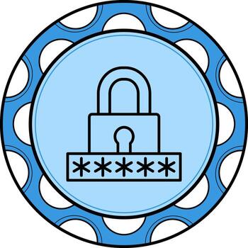 Password Innovative Branding Graphic Object vector