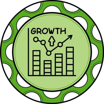 Growth Distinct Branding Art Element vector