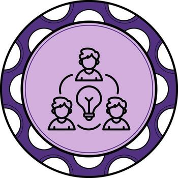 Collaboration Dynamic Creative Design Feature vector