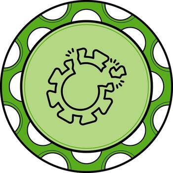 Disruption Stylish UI Design Layout vector