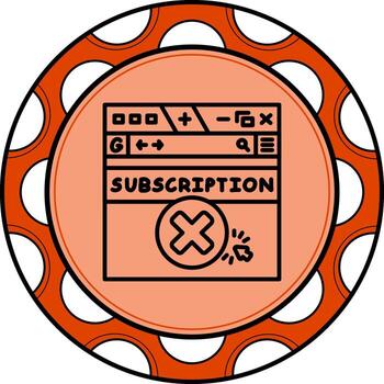 Cancel Subscription Unique Web Design Object vector
