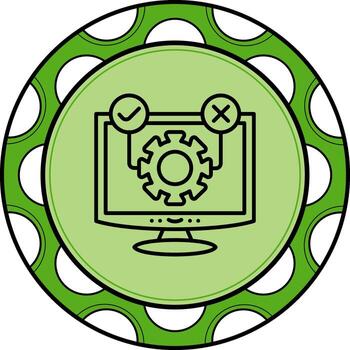 Software Testing Custom Flat Design Shape vector