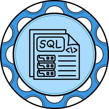 Sql Custom Modern Graphic Element vector