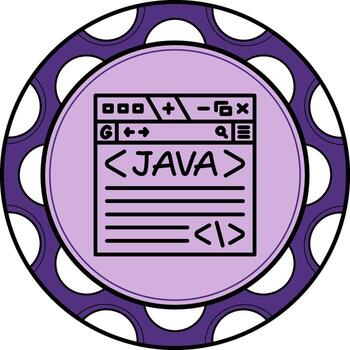 Java Balanced Modern Design Element vector