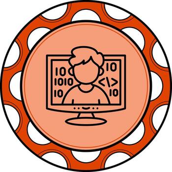 Programmer Clean Branding Art Shape vector