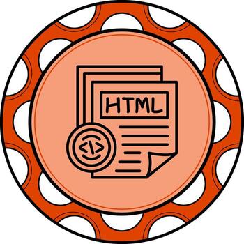 Html File Sophisticated Digital Art Form vector