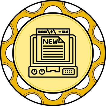 Program New Features Refined Digital Shape vector