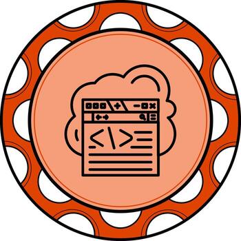 nube codificación personalizado gráfico característica vector