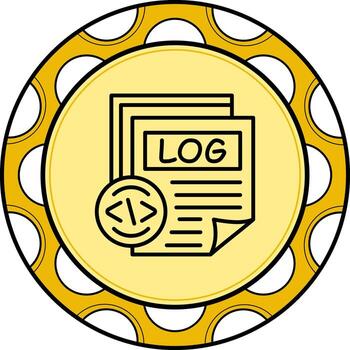 Log File Stylish Web Design Symbol vector