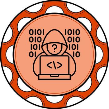 hacker elegante ui elemento vector